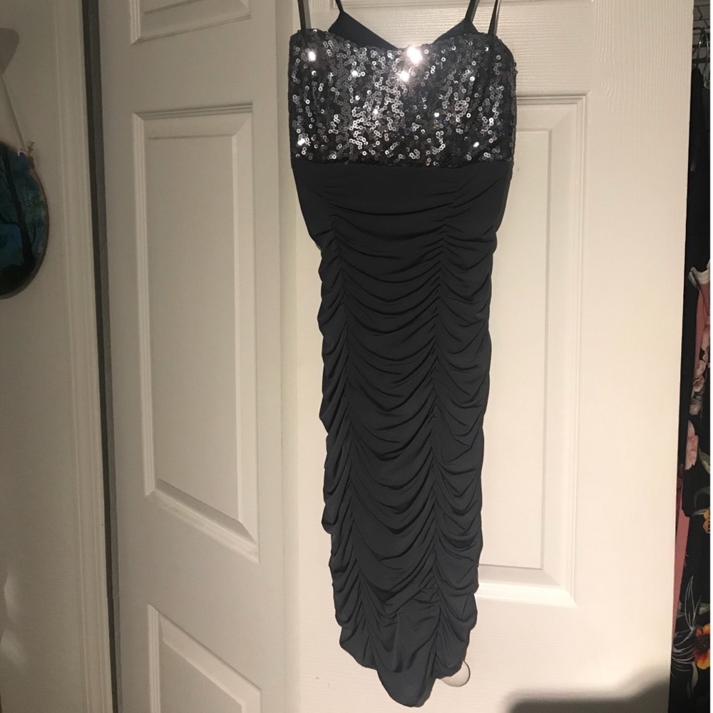 Gray tube dress